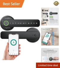 Keyless Entry Smart Lock with Fingerprint and Passcode - Secure Modern Design