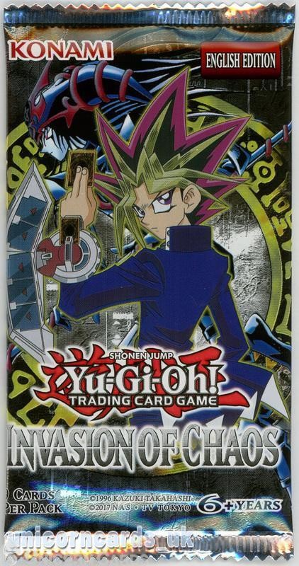 YuGiOh! Invasion of Chaos 2013 Print Booster Pack x1