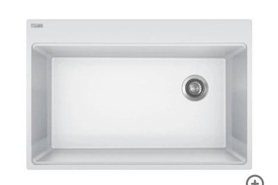 Franke Maris 33'' Drop In Single Basin Granite Kitchen Sink MAG61031OW-PWT