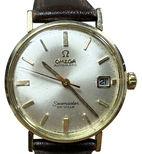 Vintage Omega Automatic Seamaster De Ville gold filled wristwatch 34mm RUNNING