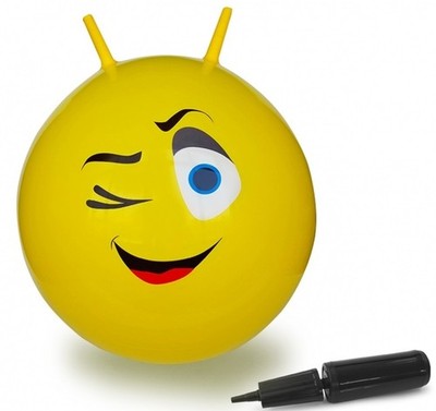 JAMARA - Bouncing Wink Smiley Ball with Yellow Pump - ...''