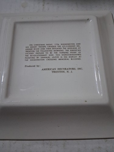 VINTAGE CENDRIER / PLAT A LANGER LIONS INTERNATIONAL 1966 LES LIONS DU NEW JERSEY 7x7 - Photo 4/5