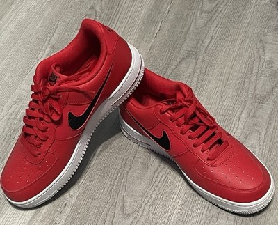 Nike Air Force 1 Low Red/Black Men s Size 8.5   Clean Condition