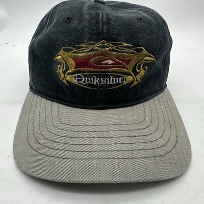 Vintage Quicksilver Hat Cap SnapBack 1990s USA Made Surf Ski Snowboard