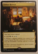 MTG Urban Retreat SPIDERMAN spm EXTENDED ART 0283 RARE Magic The Gathering Reg