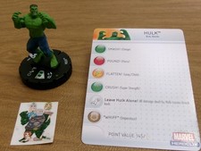 HeroClix Marvel INCREDIBLE HULK Hulk 201 with card