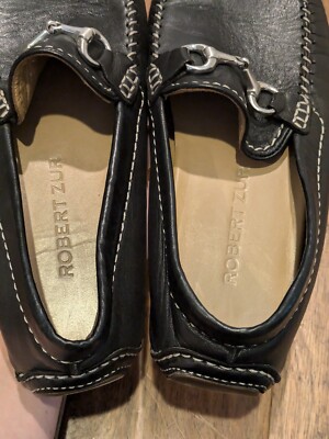 ROBERT ZUR Bit Loafer Amazonas Black Leather Slip On Men display picture 3