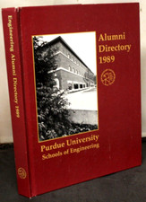 Purdue University School Of Engineering 1989 Alumni Directory 625 Pages Hardback