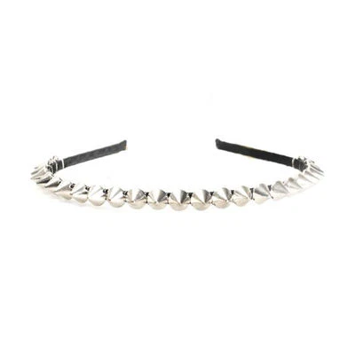 UNBRAND Popular Diadema Punk Plata Picos Remaches Tachonados Banda Fiesta Banda para el Cabello Regalo LO ÚLTIMO