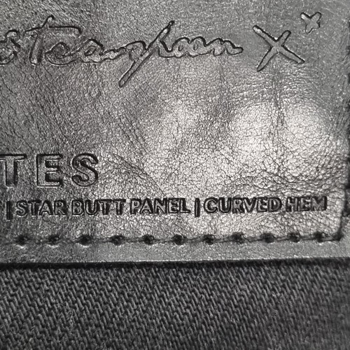 NEW ONE TEASPOON Shorts 22 BLACK VAN JULIETTES Star PPR $129 Rare Hard To Find - Picture 11 of 16