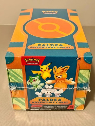Pokemon TCG: Paldea Adventure Chest - New Factory Sealed 6 Pokémon TCG boosters - Picture 4 of 4