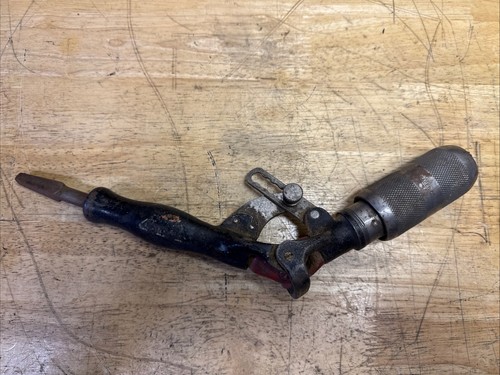Antique Millers Falls Brace Drill Chuck Attachment Adjustable Angle 1910 Works! - Picture 2 of 7