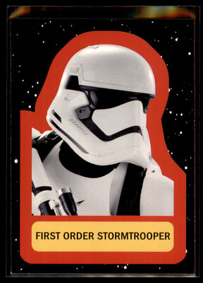 2017 Topps Star Wars Journey to Last Jedi Retro Sticker First Order Stormtrooper