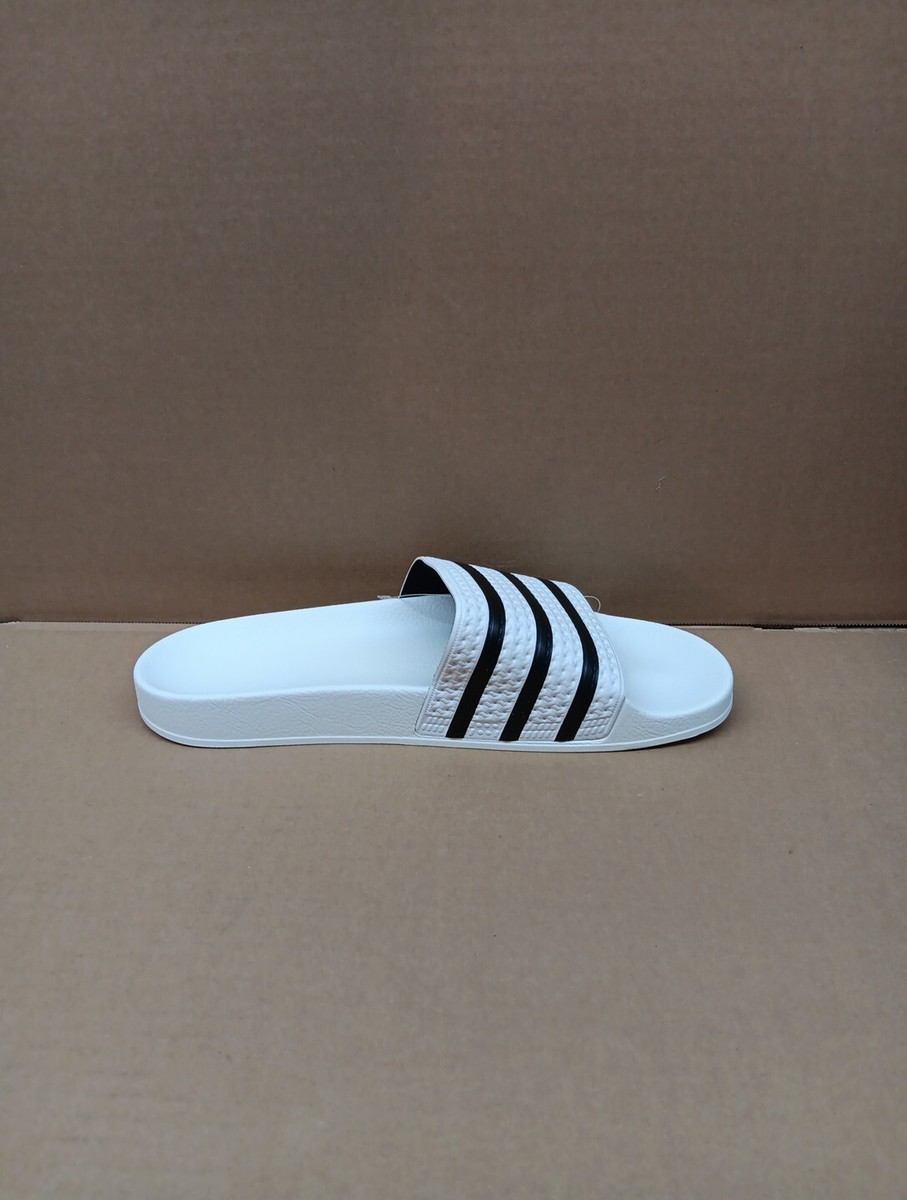 Adidas Adilette Mens Sport Sandals Slides Flip Flops Size 13 White