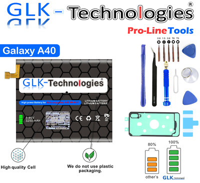 GLK Akku für Samsung Galaxy A40 SM-A405F EB-BA405ABE Battery NEU 2026 B.j /  PRO
