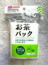 DAISO Tea Pack Compact Type 100 bags Leaf Filter Made in JAPAN NEW F/S No.475