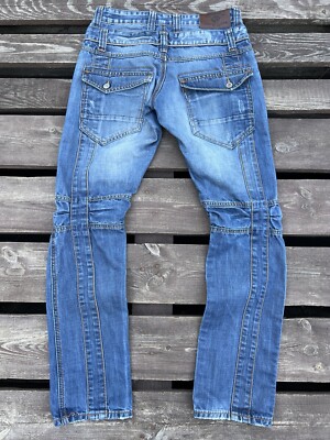 JeansNet Y2K Avant Garde Vintage Washed Denim Jeans Size 30