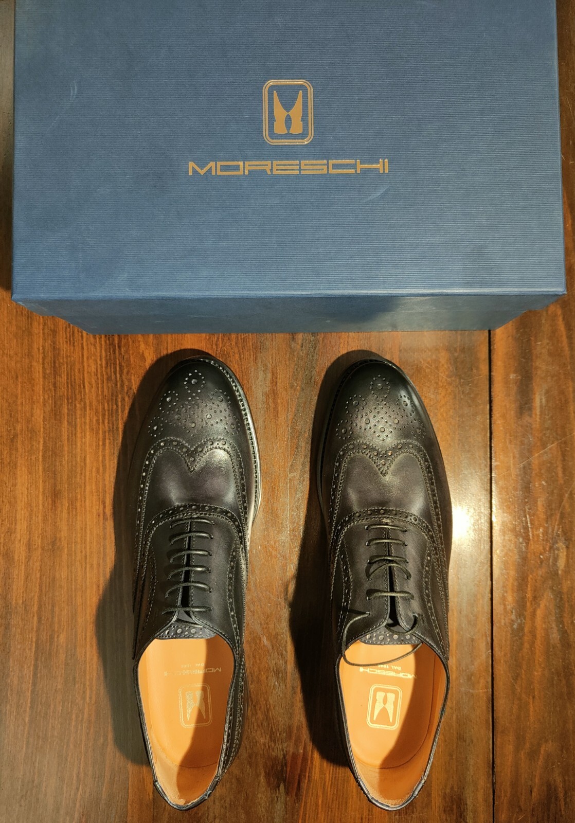 Stivali Oxford Brogue In Pelle Fatti A Mano - Tricolore Nero, Beige E Marrone