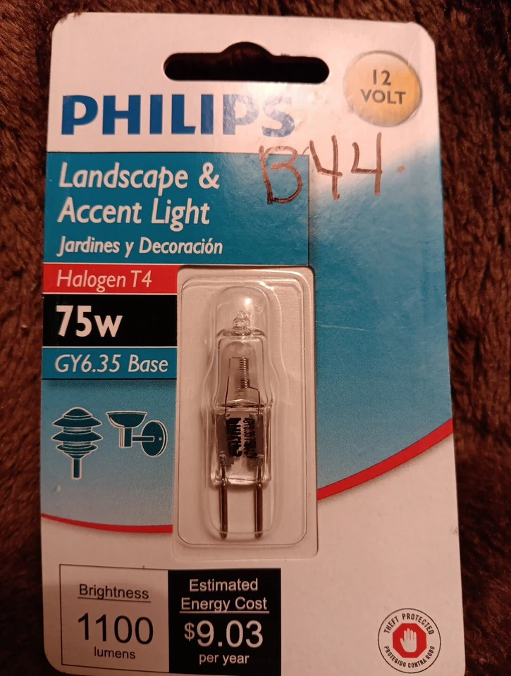4 Philips 75W T4 GY6.35 Landscape Bulbs - Image 3 of 3