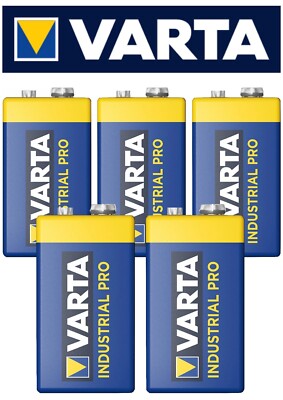 5 x Varta 9V Block für Rauchmelder 6LR61 Alkaline Batterien 4022  NEU aus 2026