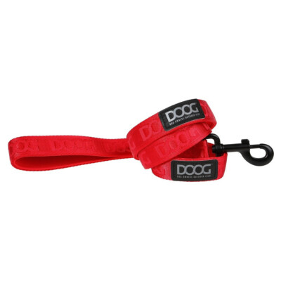 DOOG Neosport Hundeleine rot - für Wasser & Schnee - Neopren 