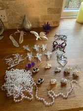 Vintage 1980/90s Cute Animals Beads Bows Cupids etc Christmas Tree Decorations