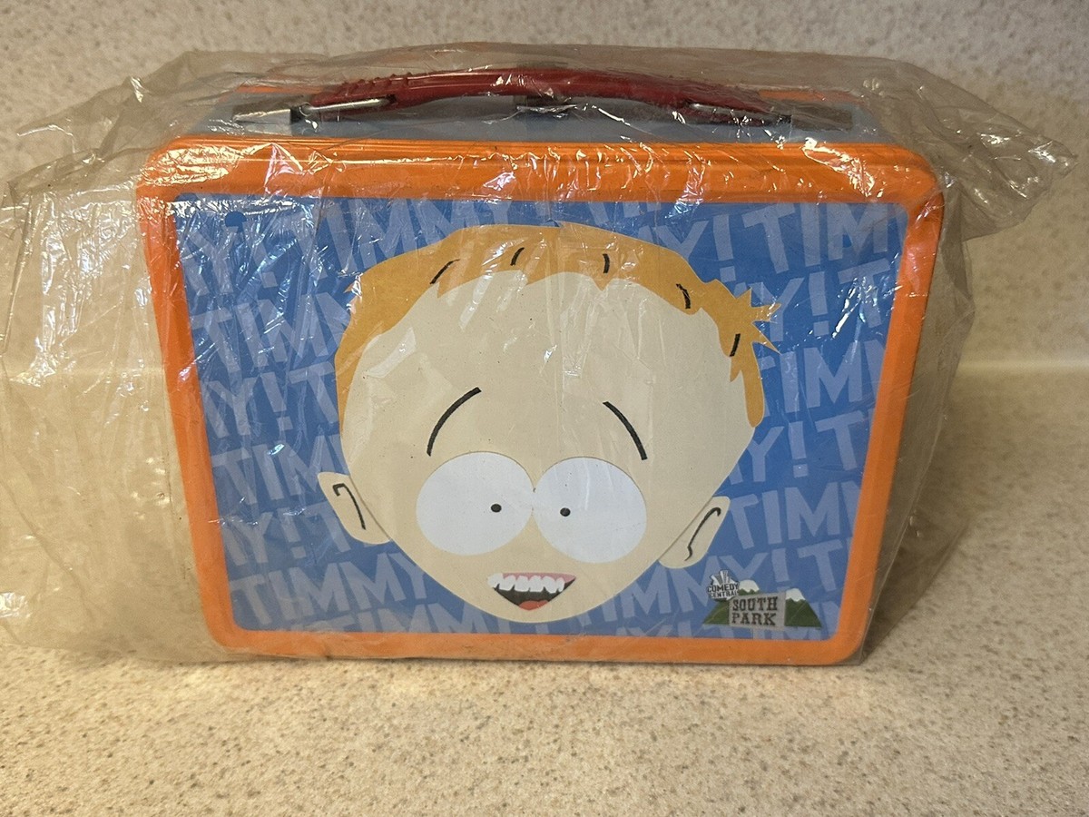 VINTAGE 2001 South Park Timmy Metal Lunch Box Thermos Set