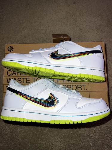 Nike Dunk Low GS 3D Swoosh Grey Size 6y (7.5W) Brand New 100% Authentic! | eBay