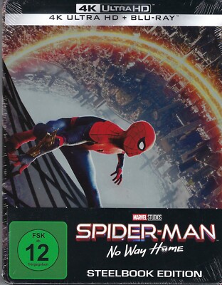 Spider-Man No Way Home 2-Disc Limited Edition SteelBook; Region A, B & C Germany