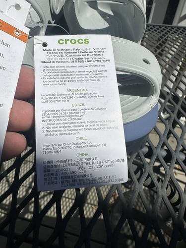 NWT Crocs Mega Crush Women’s Size 7 Mens 5 Matte Grey Sandals - Picture 2 of 9