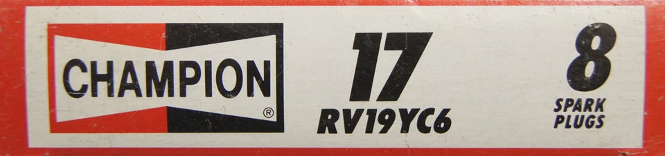 Paquete de 8 bujías Champion Copper Plus nuevas 17 RV19YC6-8 Foto 4 de 4