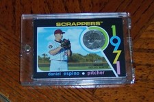 DANIEL ESPINO Cleveland Indians 2020 Heritage Minor League Quarter Relic 5/50 