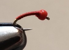 Fly Fishing Flies 12 micro beaded blood midges size 24 Trout Nymphs -Midge