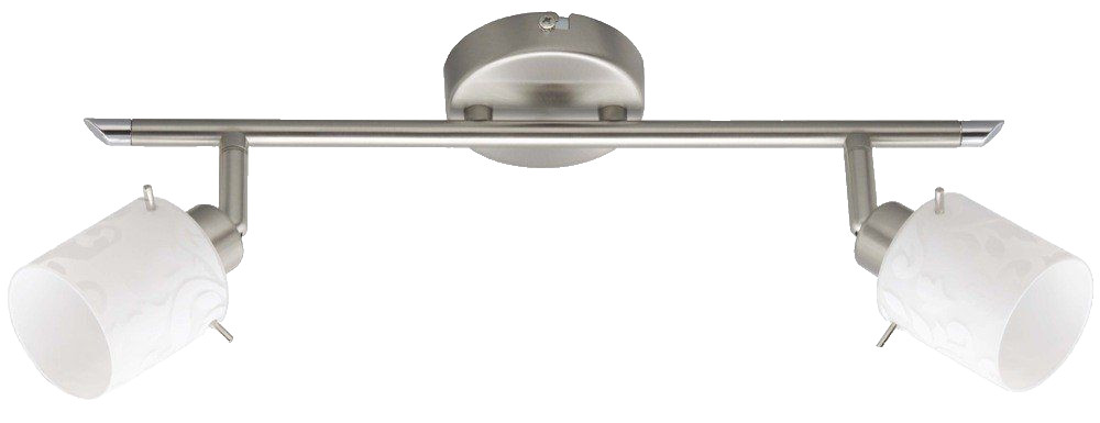 Illuminazione Emozione Brilliant Mailin 2 Faretti Vetro e Cromo