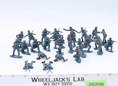 LOT Blue Gray Toy Soldiers Plastic Approx 2