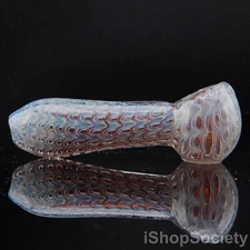 4.5" Double Blown Tobacco Smoking Pipe Thick Collectible Glass Pipes - P707A
