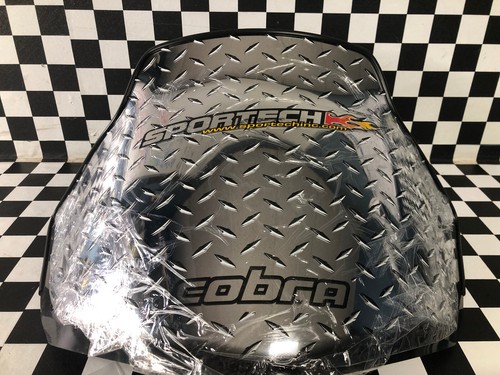 2003-2008 Ski-Doo Rev Cobra Chrome Sportech Fly Screen Windshield diamond *NOS* - Picture 2 of 11