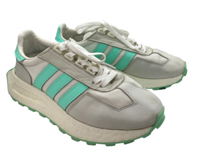 Adidas Originals Retropy E5 Women Shoes Size 8.5 Low Top Gray Mint Green HQ4385