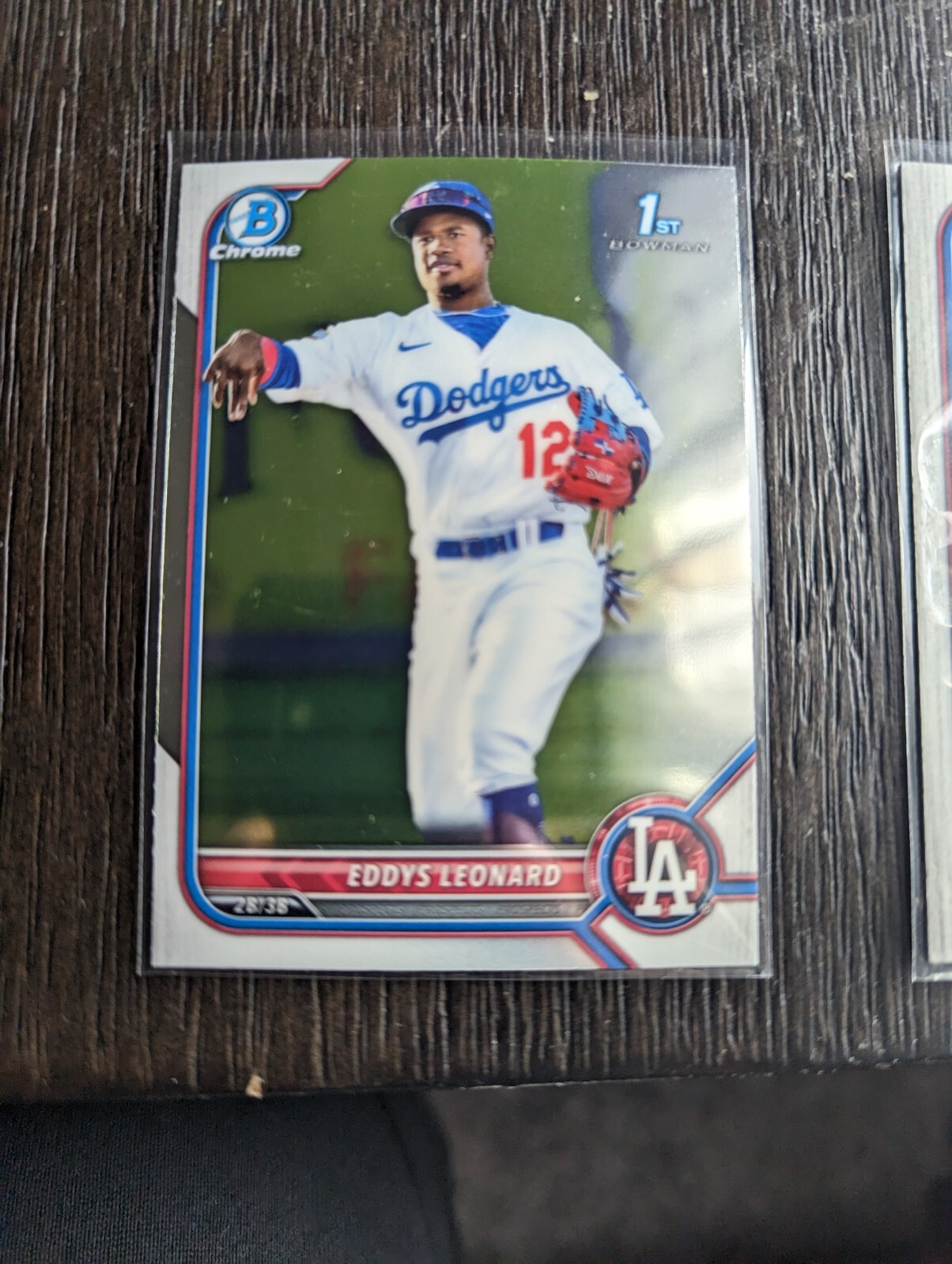 2022 1st Bowman Chrome  BCP-57 Eddys Leonard Dodgers