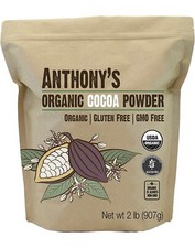  2 PK Organic Raw COCOA POWDER Gluten-Free Non-Gmo Total 4 Lbs by Anthony's