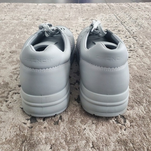 Givenchy Men's Leather G4 Logo Low-Top Sneakers in Graphite