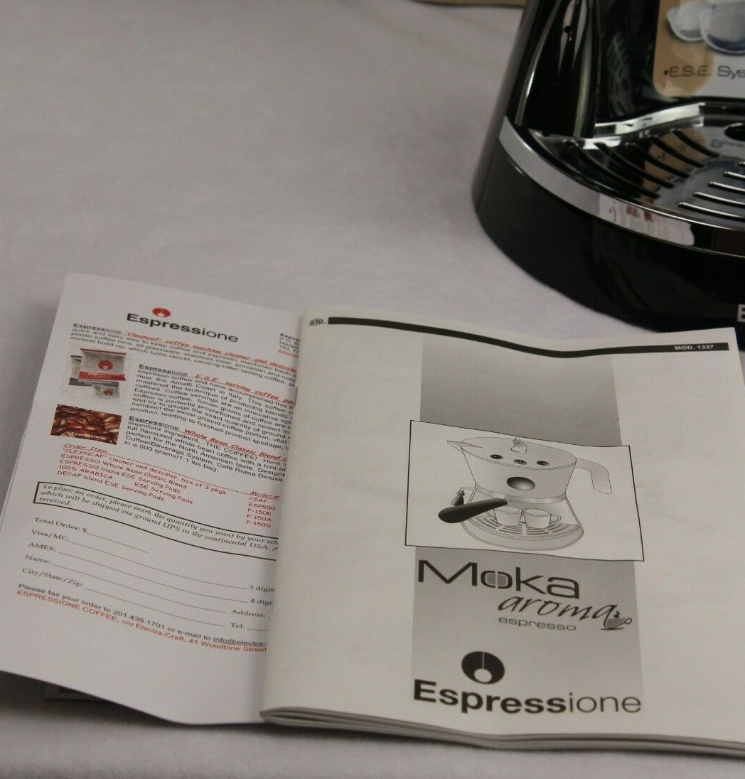 Moka Aroma Espresso Espressione Maker Coffee Machine Cappuccino Pods Ground 