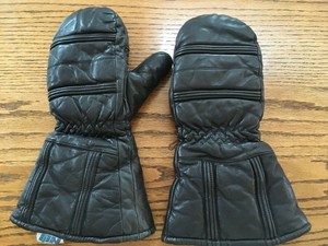 insulated leather mittens
