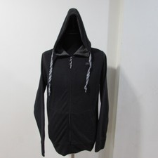 Ellesse VTG Mens Zipped Hooded Black Chest 38/40 UK M REF (Y00779)