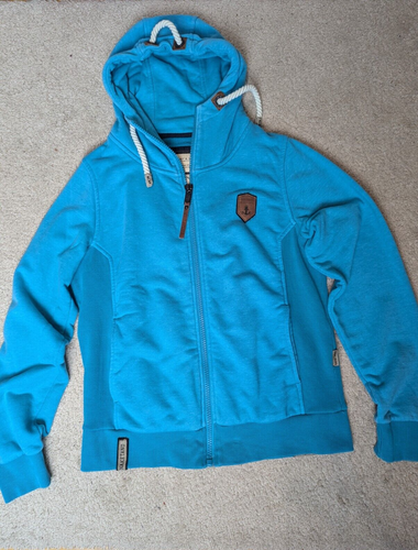 Naketano Taglia M I Poeti a Scelta Uomo Blu Felpa con Cappuccio Zip Giacca Anchor - Foto 3 di 15