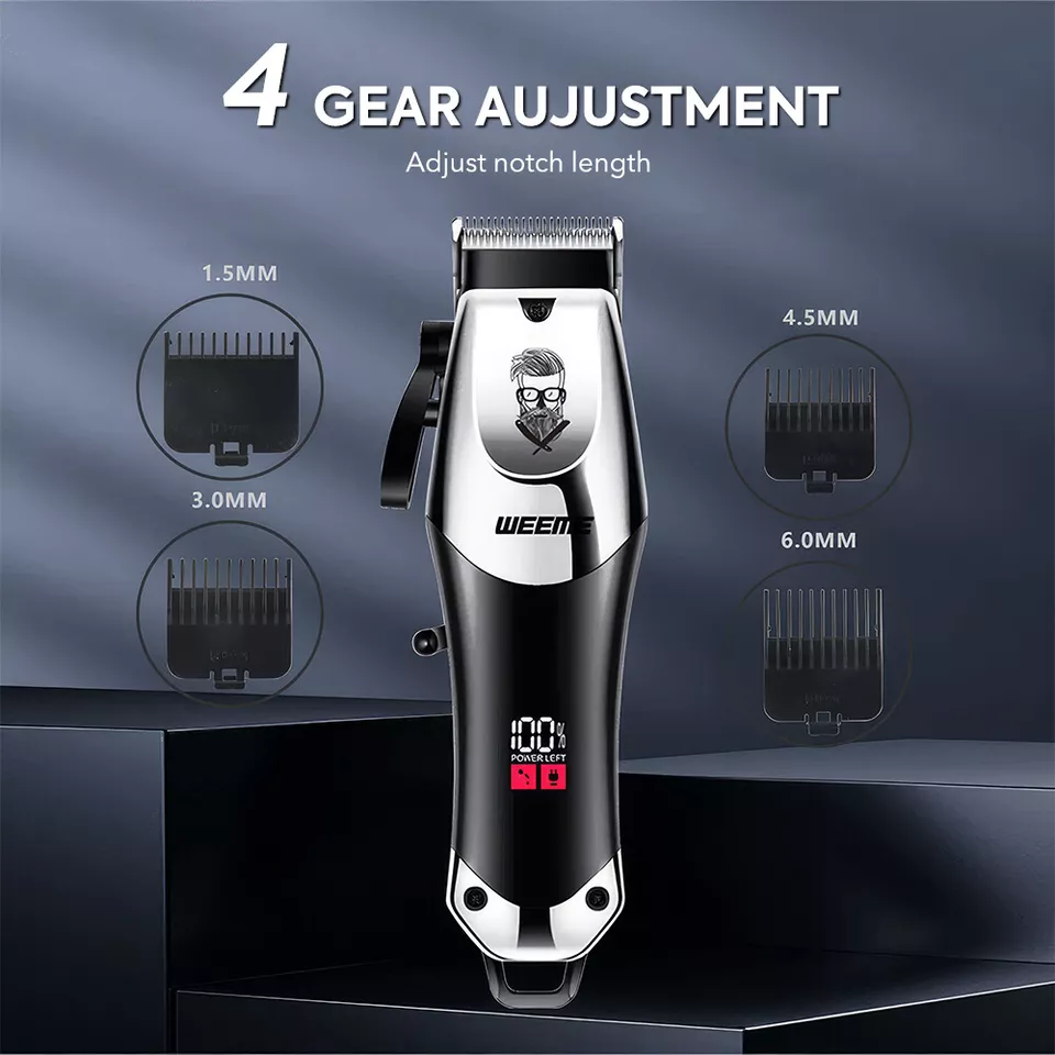 Professional Hair Clipper for Men, 2-piece Set, Hair Clipper Shaver Set and Kit - Image 4 of 4