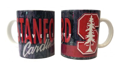 2 PACK STANFORD CARDINAL 11 OZ CERAMIC SUBLIMATED COFFEE MUG FREE PRIORITY SHIP