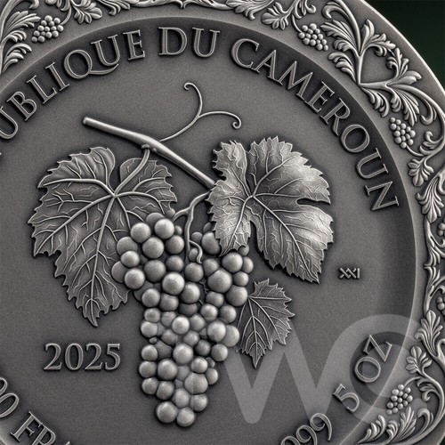 The Bacchanalia Celestial Beauty 5 oz Silver Coin Cameroon 2025/MS70 NGC #11 - Picture 6 of 11