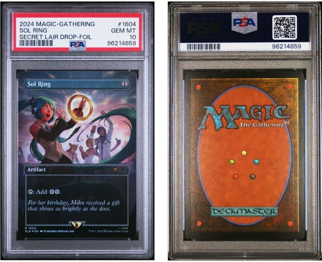 MTG PSA 10 Hatsune Miku Sol Ring Foil 1603 Secret Lair MTG PSA 10 Hatsune Miku Sol Ring Foil 1603 Secret Lair