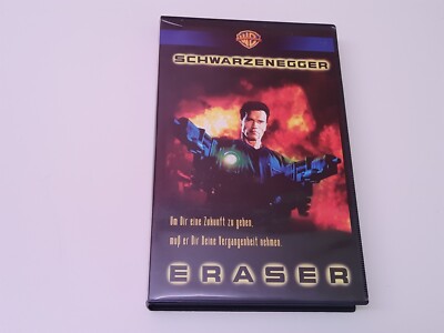 Eraser 1996 VHS German PAL Warner Home Video Arnold Schwarzenegger James Caan